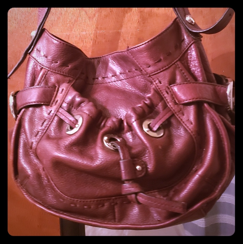 Leather satchel
